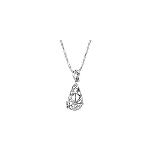 Open Hinged Cage Pendant Enhancer
