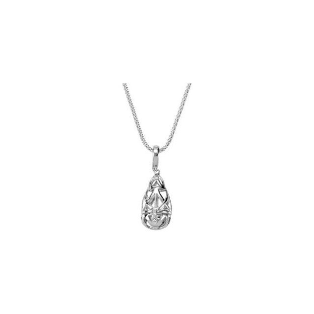 Open Hinged Cage Pendant Enhancer