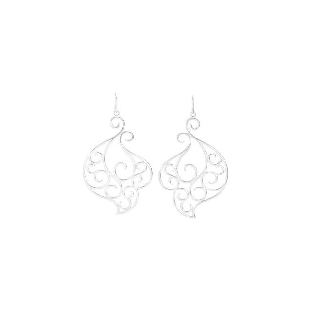 64x41.25mm Scroll Earrings