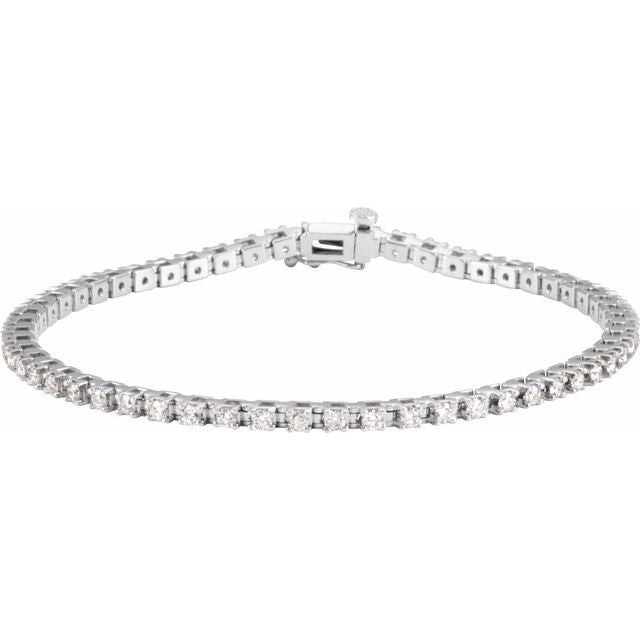 Round 2 1/4 CTW Lab-Grown Diamond Line 7 1/4" Bracelet