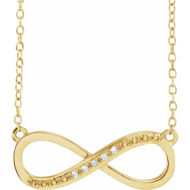 Round .025 CTW Natural Diamond Necklace