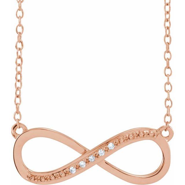 Round .025 CTW Natural Diamond Necklace