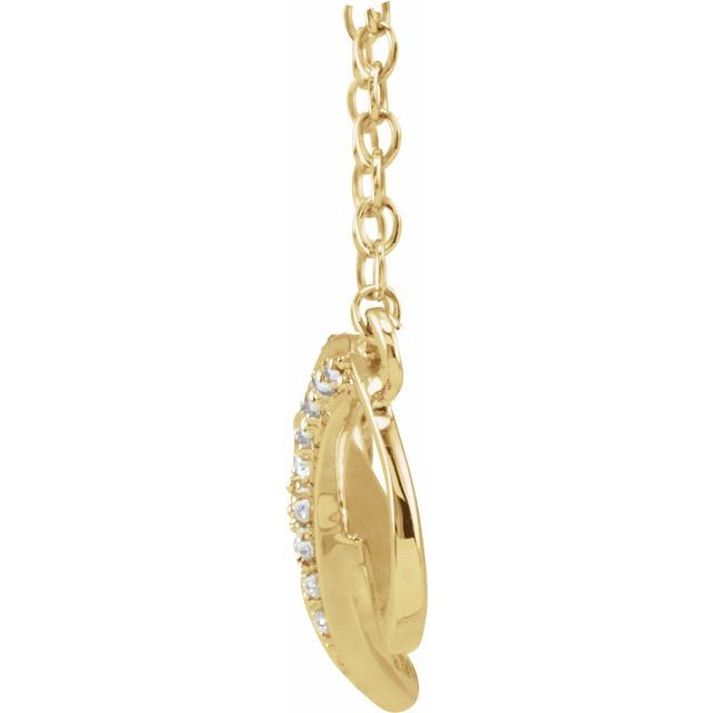 Round .025 CTW Natural Diamond Necklace