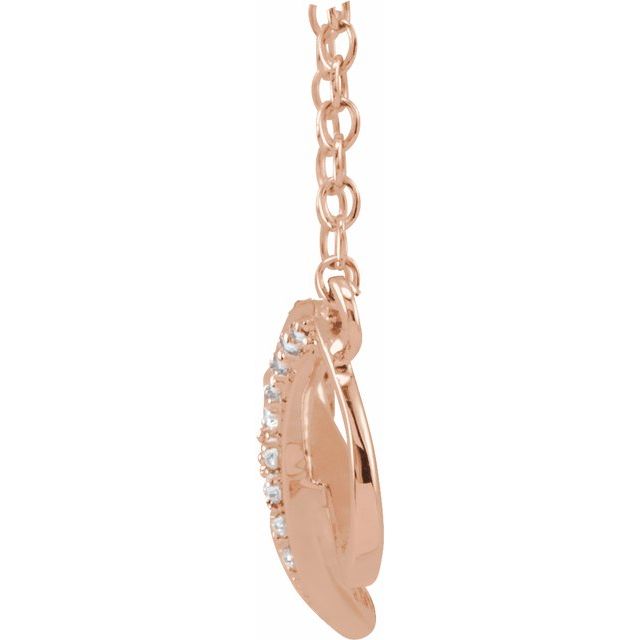 Round .025 CTW Natural Diamond Necklace