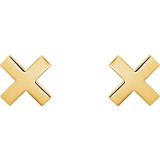 7.9mm X Earrings