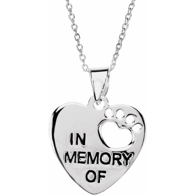 Heart U Back In Memory Necklace