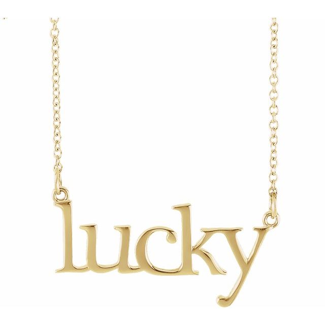 "Lucky" 16 1/2" Necklace