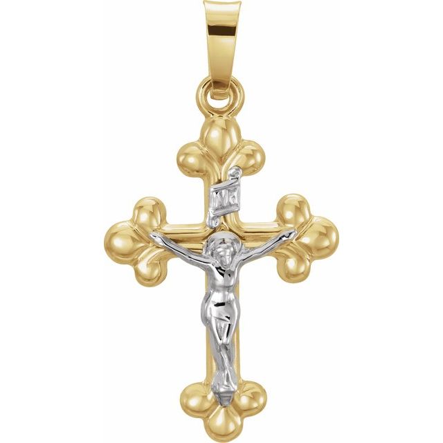 White Crucifix Pendant