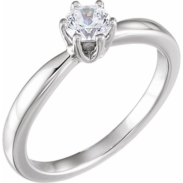 3/8 CTW Diamond Solitaire Engagement Ring