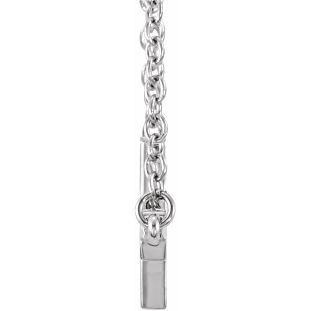 22x11.5mm Sideways Cross Necklace