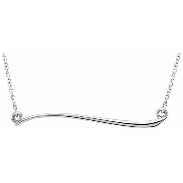 Freeform Bar 17 1/2" Necklace