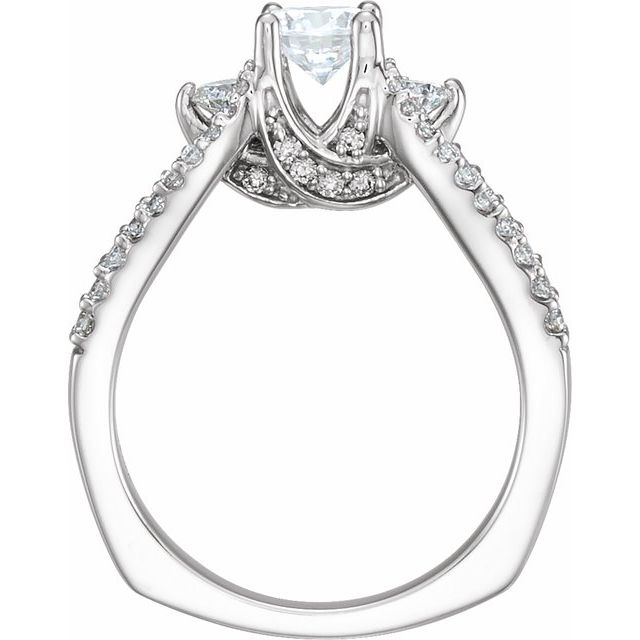 7/8 CTW Diamond Engagement Ring