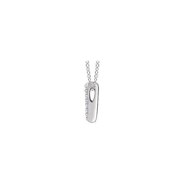 Round .05 CTW Natural Diamond Bar Necklace
