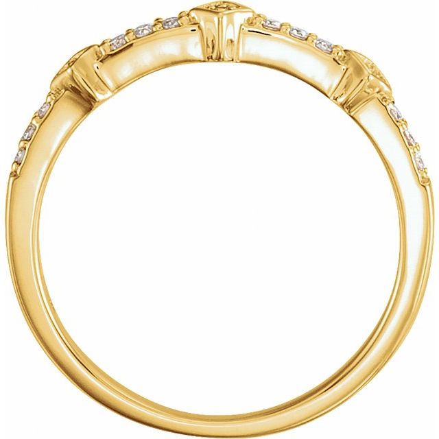 1/10 CTW Natural Diamond Stackable Ring