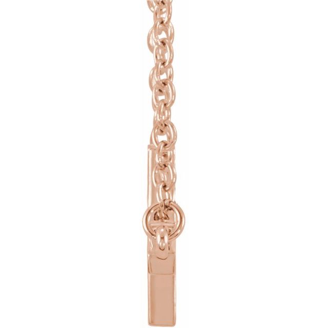 22x11.5mm Sideways Cross Necklace