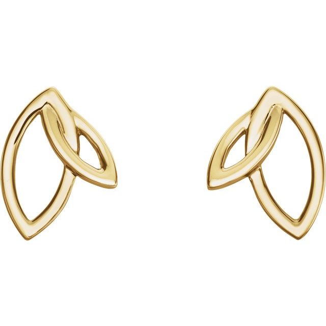 Double Leaf Earrings