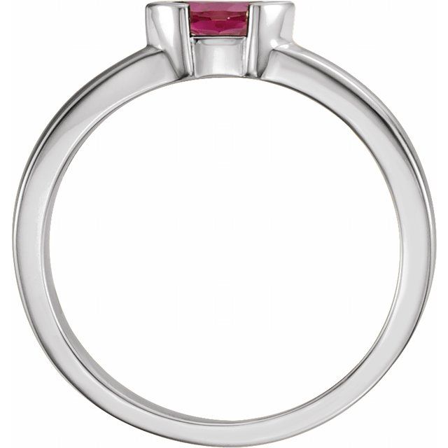 Marquise Natural Pink Tourmaline Family Stackable Ring