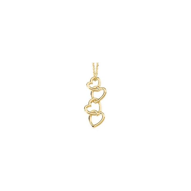 Linked Hearts Pendant