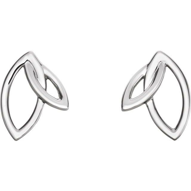 Double Leaf Earrings