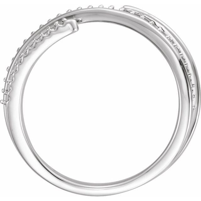 1/6 CTW Diamond Negative Space Ring