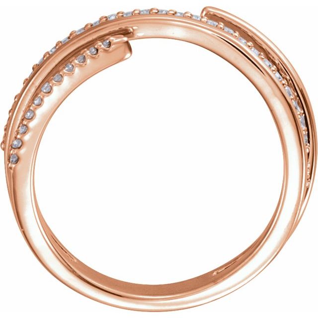1/6 CTW Diamond Negative Space Ring