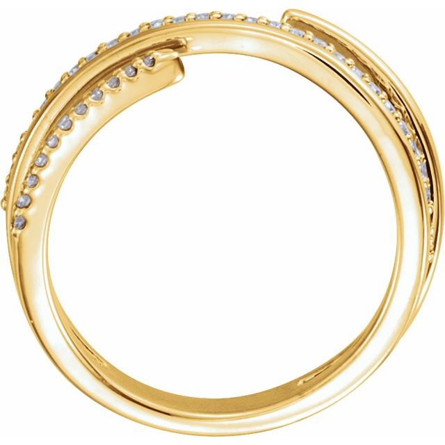 1/6 CTW Diamond Negative Space Ring