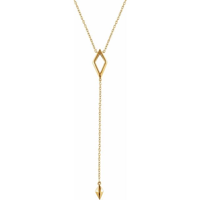 Geometric Y Necklace
