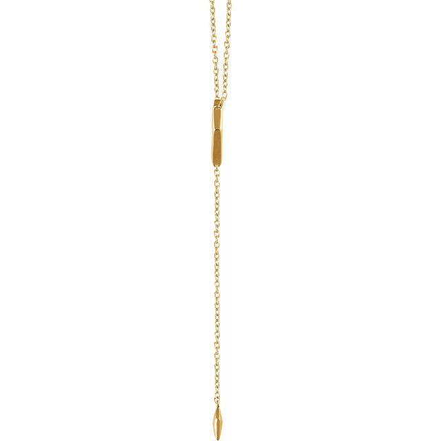 Geometric Y Necklace