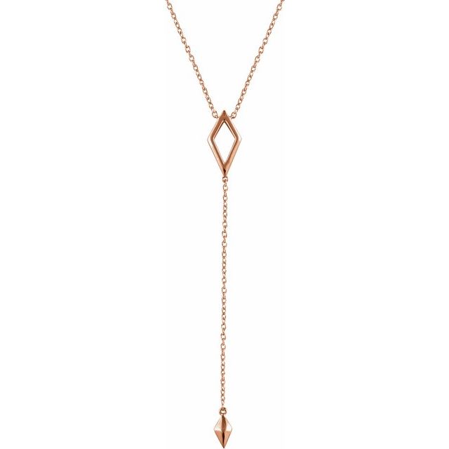Geometric Y Necklace