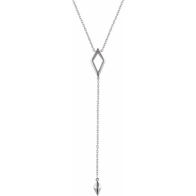 Geometric Y Necklace