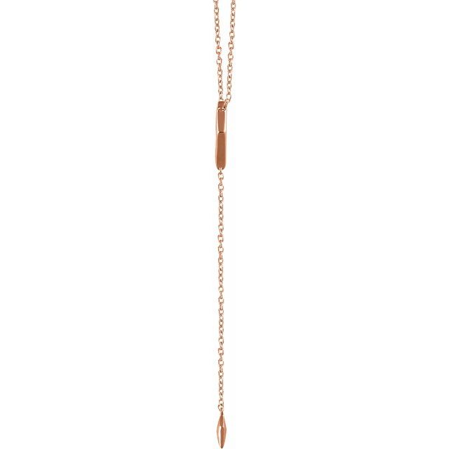 Geometric Y Necklace
