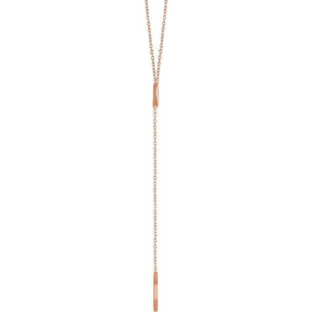 Circle & Bar "Y" Necklace