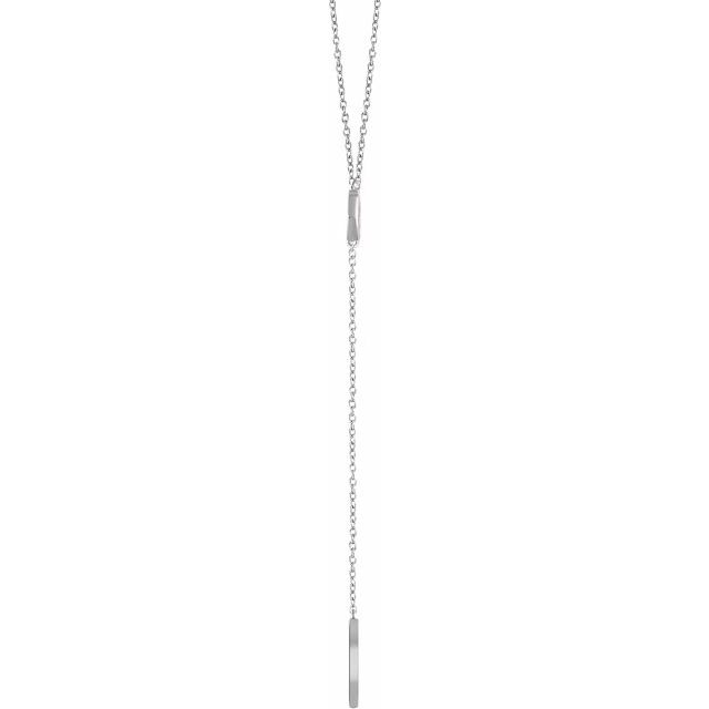 Circle & Bar "Y" Necklace