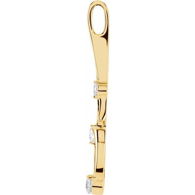 1/2 CTW Natural Diamond Freeform Pendant