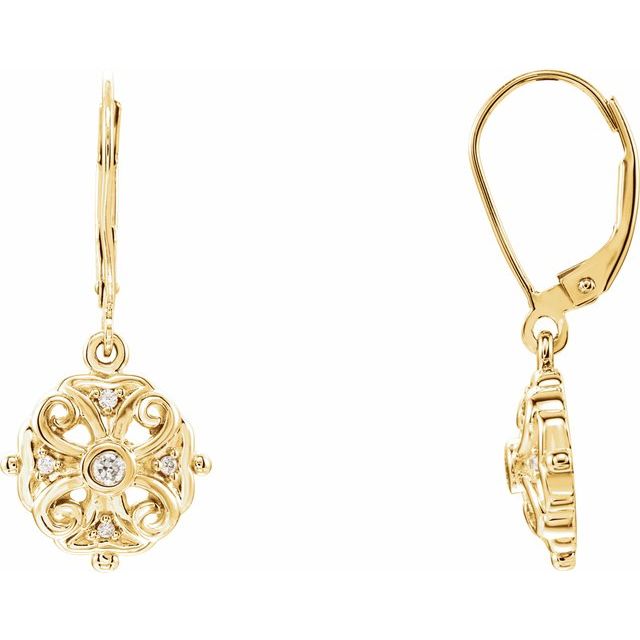 Round 1/10 CTW Natural Diamond Earrings