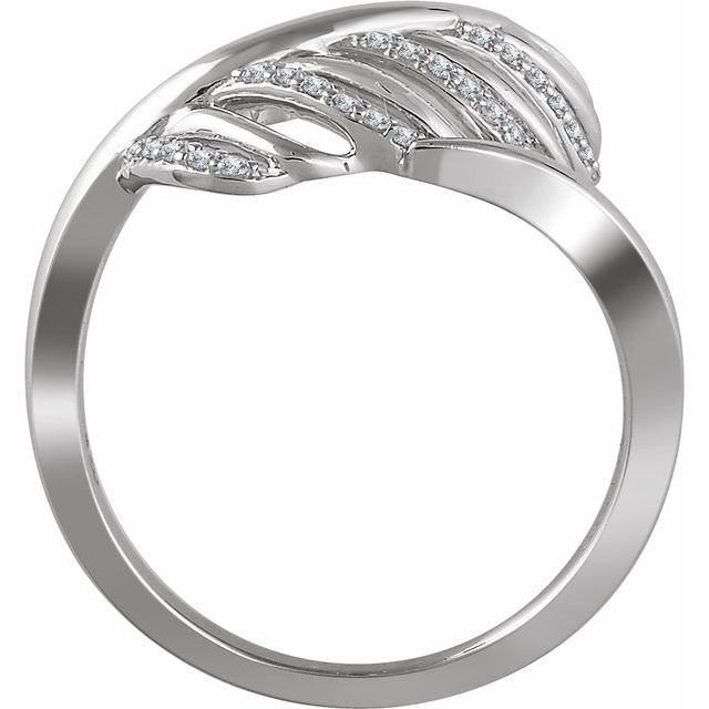 1/5 CTW Diamond Leaf Ring