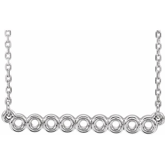 Circle Bar 16"-18" Necklace
