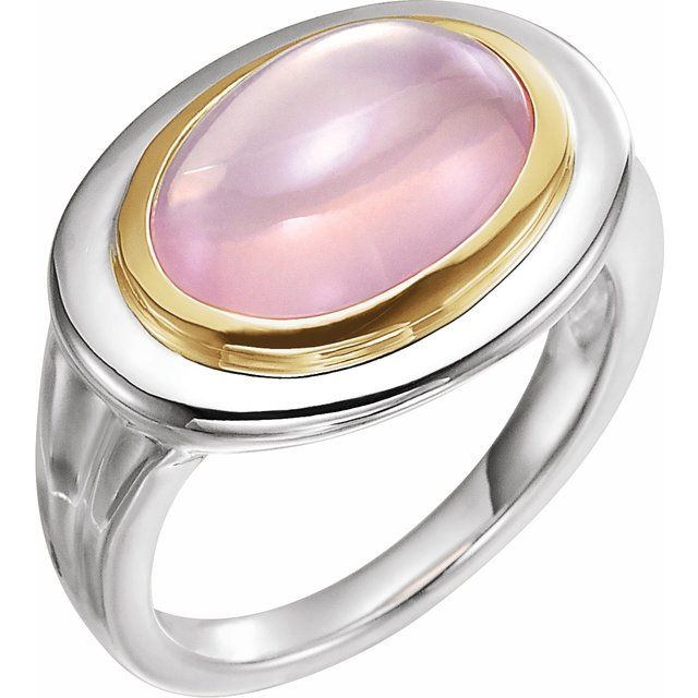 Natural Rose Quartz Ring
