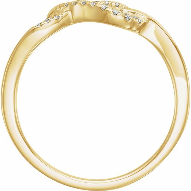 1/10 CTW Natural Diamond Knot Ring