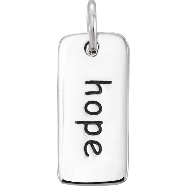"Hope" Tag Pendant