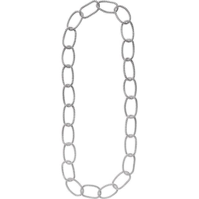 21mm Hollow Mesh Cable 35" Necklace