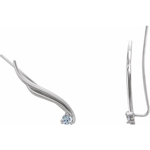 Round 1/5 CTW Natural Diamond Ear Climbers