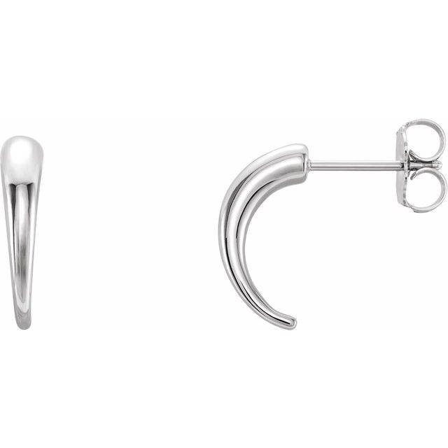 J-Hoop Earrings