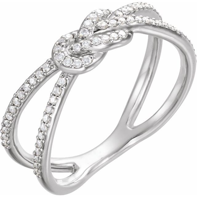1/5 CTW Diamond Knot Ring