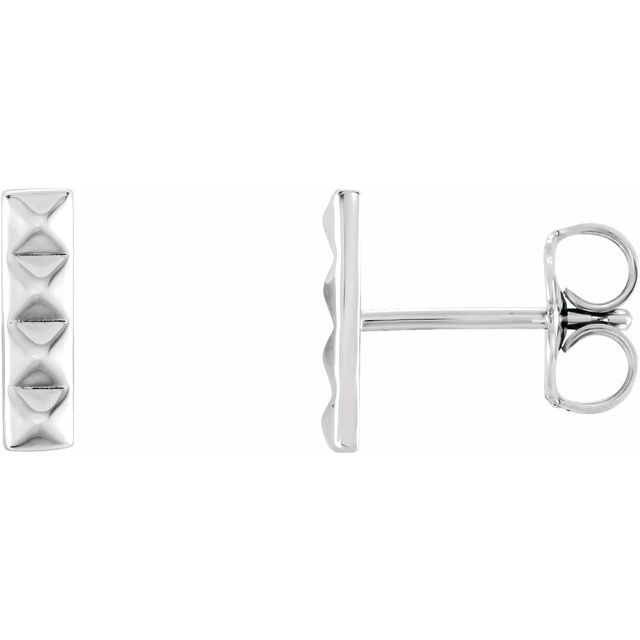 Pyramid Bar Earrings