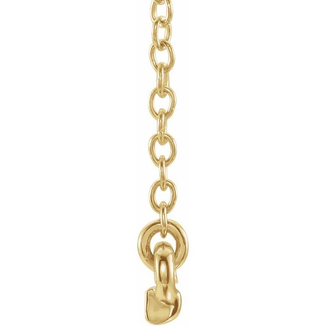 Round .07 CTW Petite Natural Diamond Bar Necklace