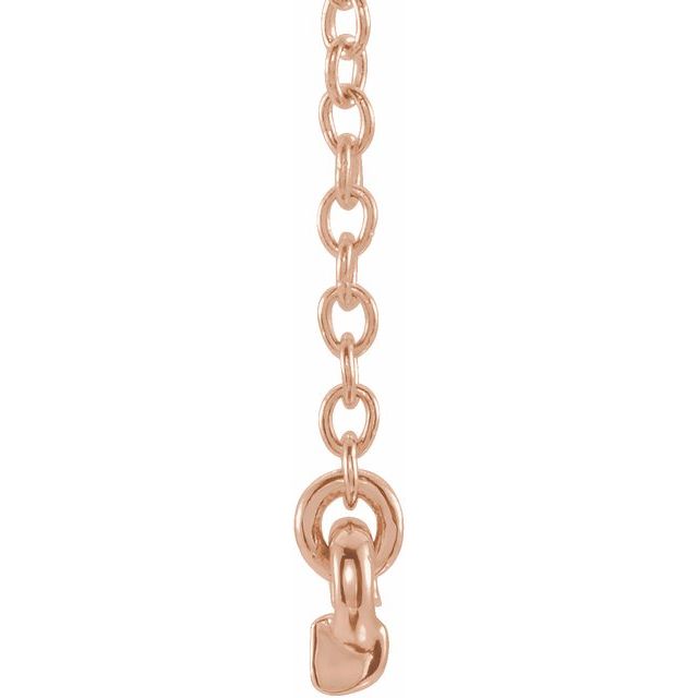 Round .07 CTW Petite Natural Diamond Bar Necklace