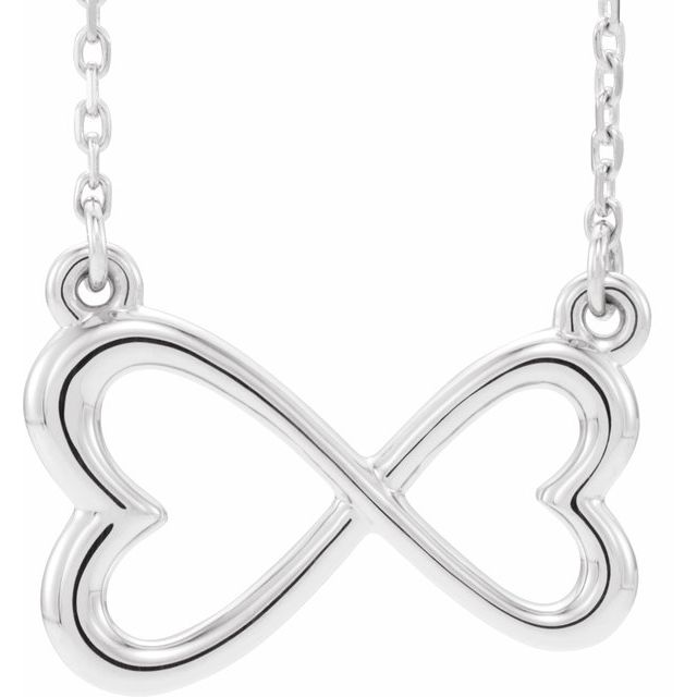 Infinity-Inspired Heart Necklace