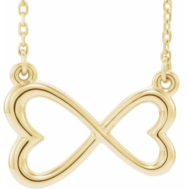 Infinity-Inspired Heart Necklace