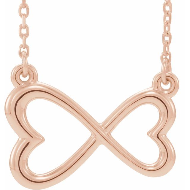 Infinity-Inspired Heart Necklace